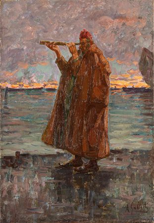 Alessandro Gallotti (Pavia 1879-Milano 1961)  - Il pescatore chioggiotto