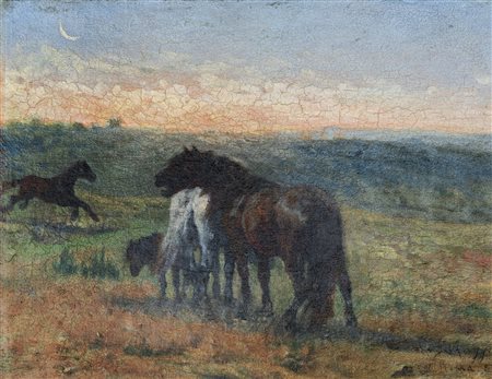 Giuseppe Raggio (Chiavari 1823-Roma 1916)  - Amore materno, 1881