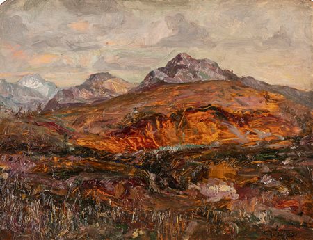 Alessandro Lupo (Torino 1876-1953)  - Paesaggio alpestre