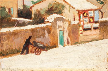 Ulvi Liegi (Livorno 1858-1939)  - "Piazza Goldoni", 1929