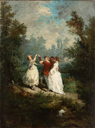Narcisse Virgilio Díaz de la Peña (Bordeaux 1807-Mentone 1876)  - Ballo campestre