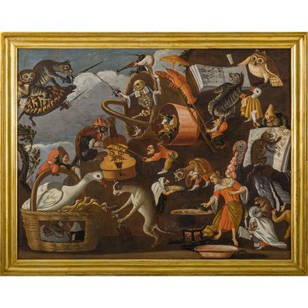 MAESTRO DELLA FERTILITÀ DELLE UOVA XVII-XVIII SEC, Olio tela