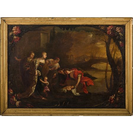 SCUOLA ROMANA DEL XVII SECOLO, Olio su tela