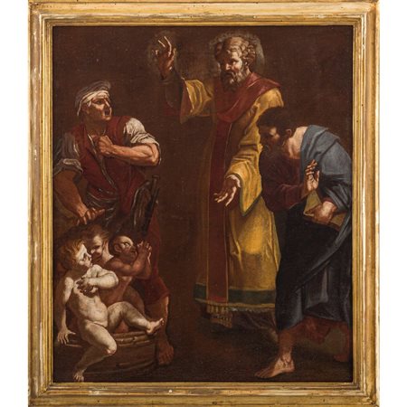 BONAVENTURA LAMBERTI, Il miracolo di S. Nicola, Olio su tela