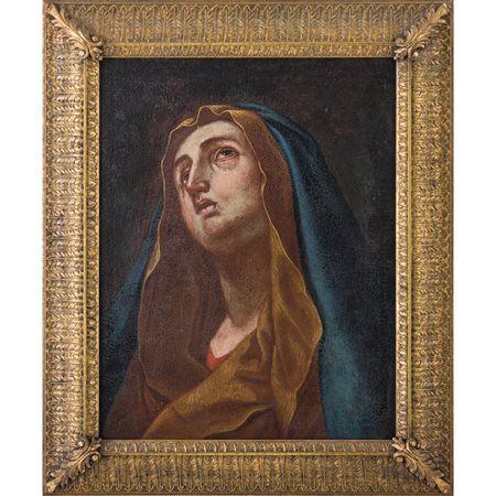 CARLO MARATTA (Seguace di) La Vergine Maria, Olio su tela