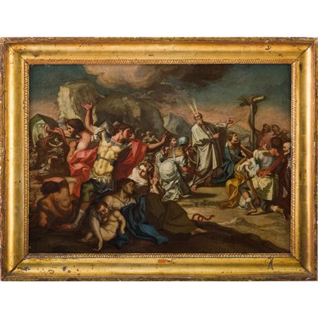 SCUOLA NAPOLETANA DELLA FINE DEL XVII SECOLO, Olio su tela