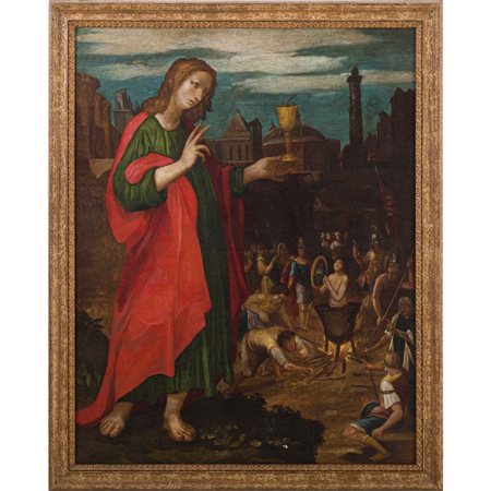 SCUOLA TOSCANA DELLA FINE DEL XVI SECOLO, Olio su tela