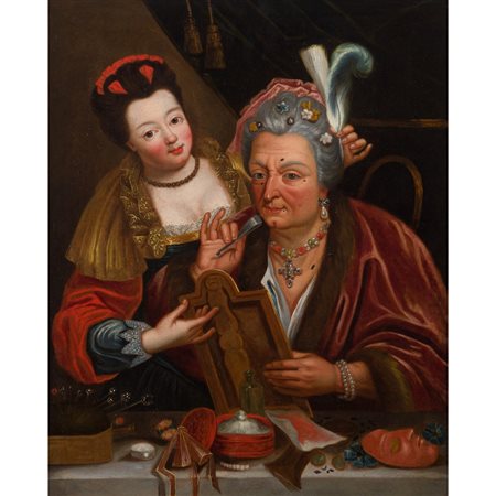 PIETRO LONGHI (Cerchia di), Olio su tela