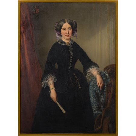 SCUOLA FRANCESE DEL XIX SECOLO, Coppia di olii su tela