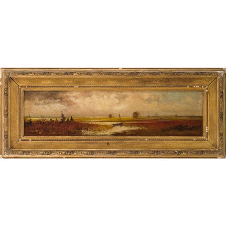 HUDSON RIVER SCHOOL, USA XIX SECOLO, Olio su tela