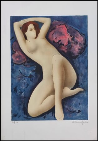 BONNEFOIT ALANIN Parigi 1937 "Nudo sdraiato” 