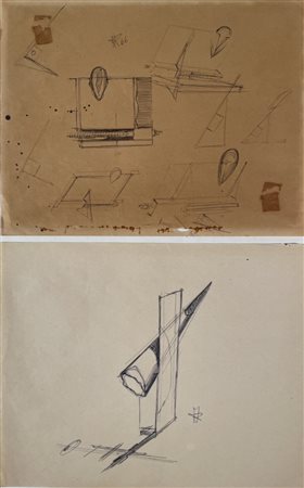 AZUMA KENGIRO Yagamata (Giappone) 1926 Senza titolo 1960 disegni su carta...