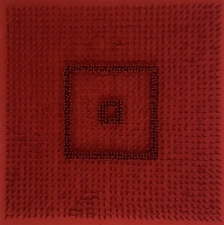 AUBERTIN BERNARD Fontenay aux Roses (Francia) 1934 Tableau Clous 1970 Chiodi...