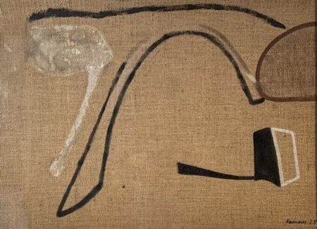 RAMOUS CARLO Milano (Mi) 1926 Senza titolo 1975 Mista e collage su tela...