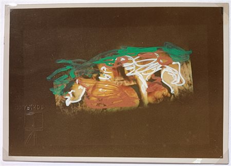 SCHIFANO MARIO Roma (Roma) 1934 Senza titolo 1990 Fotografia ritoccata...