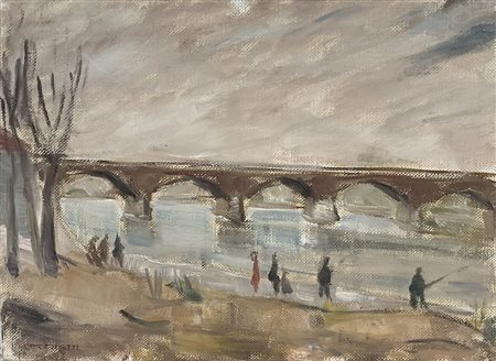 COCCHETTI CAMILLO Milano (Mi) 1922 Senza titolo 1960 Olio su tela 33,00x46,50...