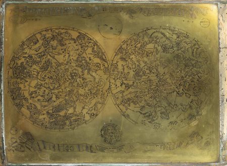 DE ROSSI GIOVANNI GIACOMO<BR>1627 - 1691 Roma<BR>"Planisfero del globo celeste"  Roma 1689