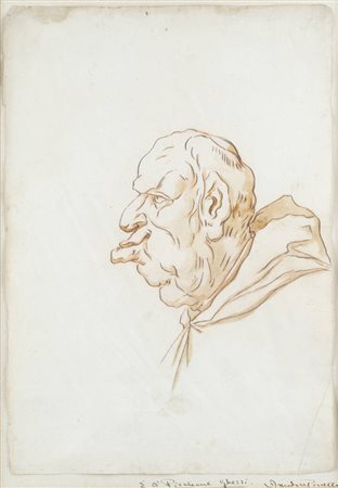 PIER LEONE GHEZZI<BR>Roma 1674 - 1755<BR>"Caricatura"