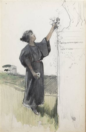 ANDREA TAVERNIER<BR>Torino 1858 - 1932 Grottaferrata (RM)<BR>"Album di Andrea Tavernier"