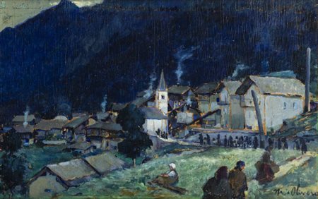 MATTEO OLIVERO<BR>Acceglio (CN) 1879 - 1932 Saluzzo (CN)<BR>"Ave Maria"