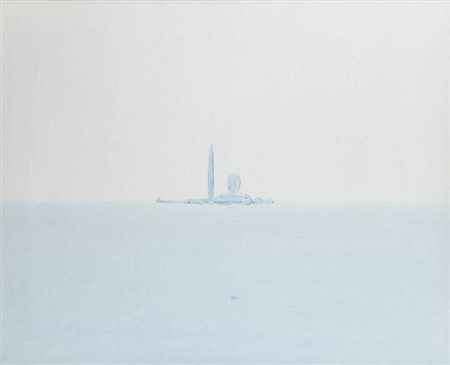 VIRGILIO GUIDI<BR>Roma 1891 - 1984 Venezia<BR>"Marina di San Giorgio" 1971