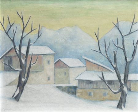 FIORENZO TOMEA<BR>Zoppé di Cadore (BL) 1910 - 1960 Milano<BR>"Neve" 1958