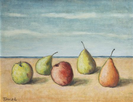 FIORENZO TOMEA<BR>Zoppé di Cadore (BL) 1910 - 1960 Milano<BR>"Natura morta" 1959