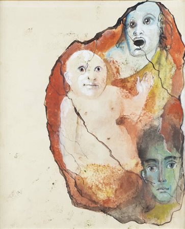 LEONOR FINI<BR>Buenos Aires (Argentina) 1908 - 1996 Parigi (Francia)<BR>"Illustration for Satiricon" 1970