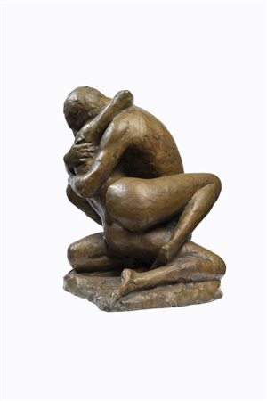 SERGIO UNIA<BR>Roccaforte di Mondovì (CN) 1943<BR>"Amanti"