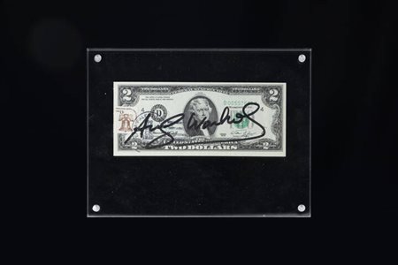 ANDY WARHOL<BR>Pittsburgh (USA) 1927 - 1987 New York (USA)<BR>"Two dollars Thomas Jefferson"
