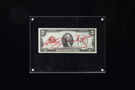 ANDY WARHOL<BR>Pittsburgh (USA) 1927 - 1987 New York (USA)<BR>"Two dollars Thomas Jefferson"