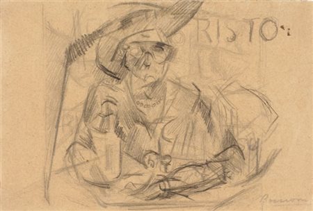 Umberto Boccioni Reggio Calabria 1882 - Sorte (Vr) 1916 Studio di donna al...