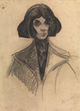 Lorenzo Viani Viareggio (Lu) 1882 - Ostia (Roma) 1936 La parigina, (1909)...