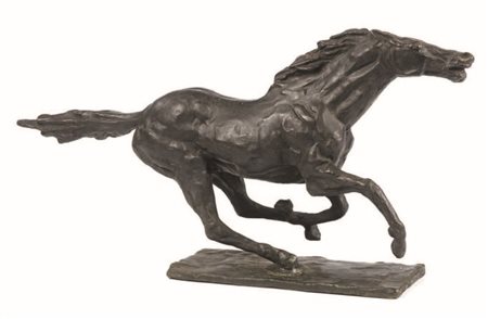 Francesco Messina Linguaglossa (Ct) 1900 - Milano 1995 Cavallo Scultura in...