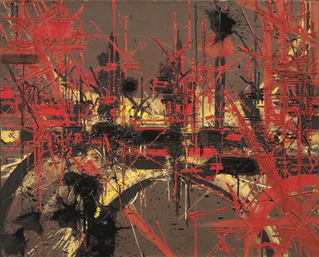 Georges Mathieu Boulogne-sur-mer 1921 - Boulogne-Billancourt 2012 Feu Puni,...