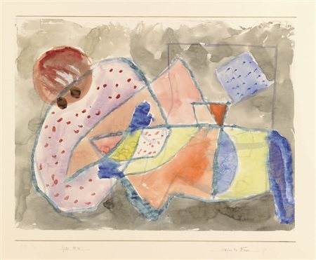Paul Klee Münchenbuchsee 1879 - Muralto 1940 Liegende Frau, 1933 Acquerello...