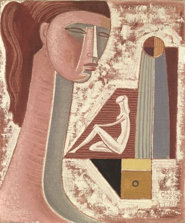 Mario Tozzi Fossombrone (PU) 1895 - St. Jean du Gard 1979 Contemplazione,...