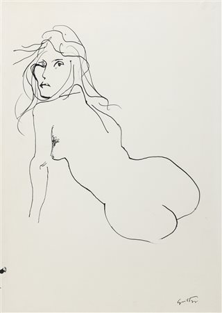 CHINA NUDO DI DONNA DI RENATO GUTTUSO