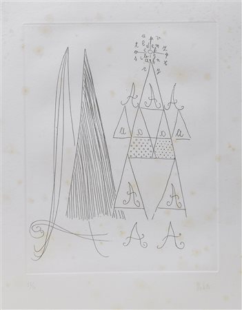 CARTELLA ALFABETO DI LINA DI FAUSTO MELOTTI, 1974