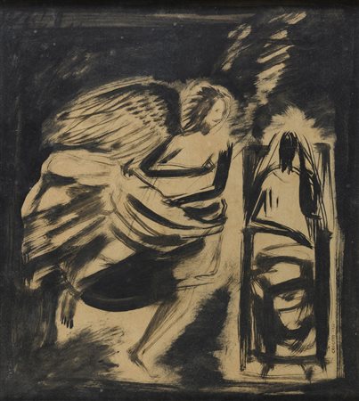 ACQUERELLO ANNUNCIAZIONE DI VENANZO CROCETTI