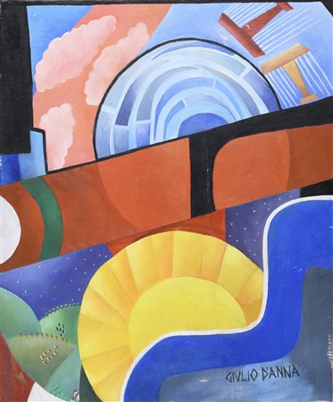 DIPINTO EVOLUZIONI DI GIULIO D'ANNA, 1930/1935