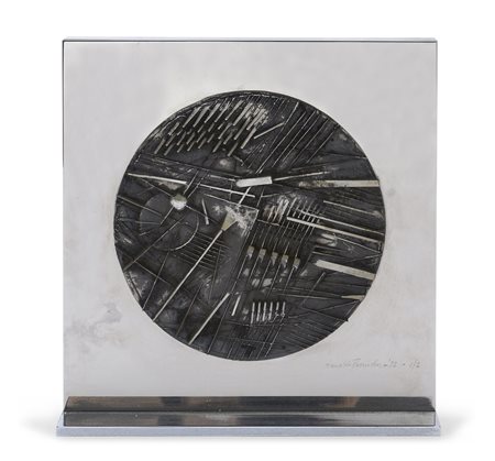 SCULTURA IN ARGENTO DI ARNALDO POMODORO, 1972