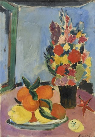 DIPINTO NATURA MORTA DI SANTE MONACHESI, ANNI '50