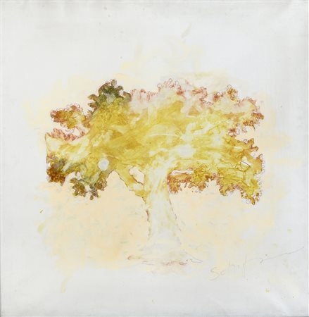 DIPINTO ALBERO DI MARIO SCHIFANO