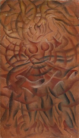 DIPINTO BALLERINA DI LUIGI RAPUZZI JOHANNIS, 1926