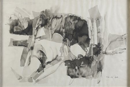 ACQUARELLO DI PIERO RASPI, 1958