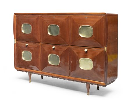 BUFFET IN MOGANO ATTRIBUITO A PAOLO BUFFA ANNI '50