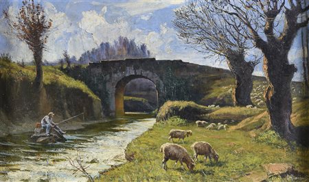 DIPINTO PESCATORE DI DOMENICO GIACINTI