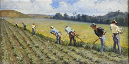 DIPINTO IL FIENO DI DOMENICO GIACINTI