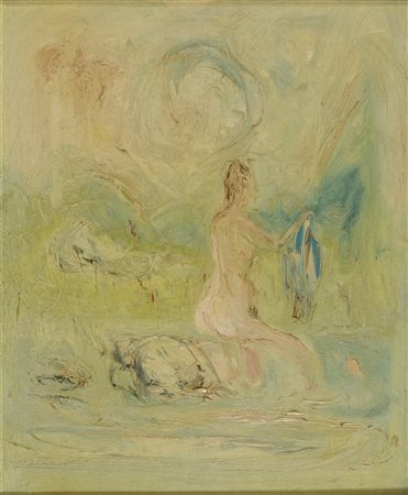 DIPINTO BAGNANTE DI GIOVANNI STRADONE